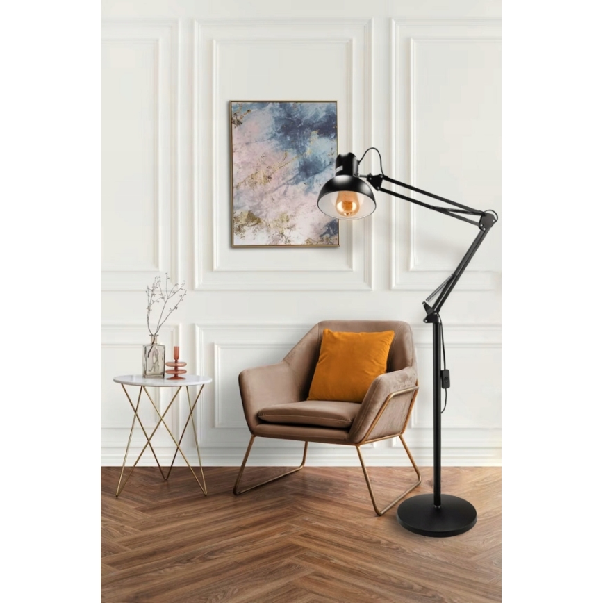 Golvlampa 1xE27/40W/230V svart