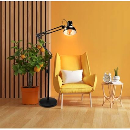 Golvlampa 1xE27/40W/230V svart