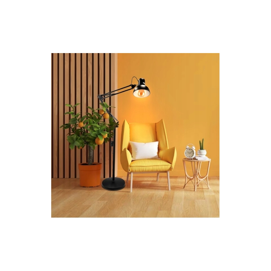 Golvlampa 1xE27/40W/230V svart