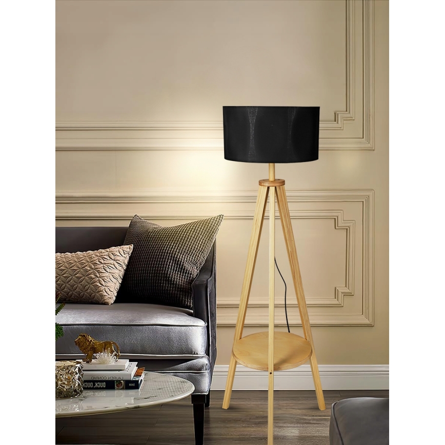 Golvlampa 1xE27/40W/230V svart