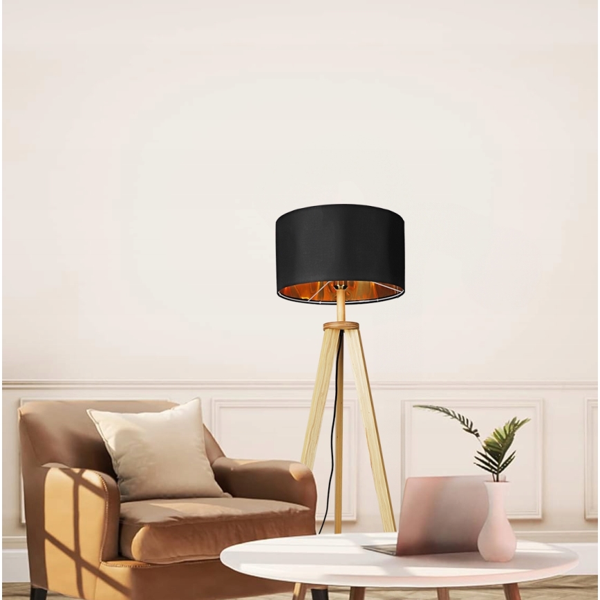 Golvlampa 1xE27/40W/230V svart