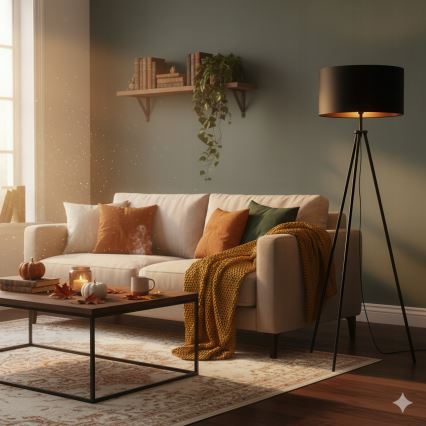 Golvlampa 1xE27/40W/230V svart