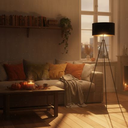 Golvlampa 1xE27/40W/230V svart