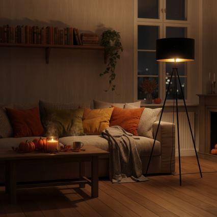 Golvlampa 1xE27/40W/230V svart