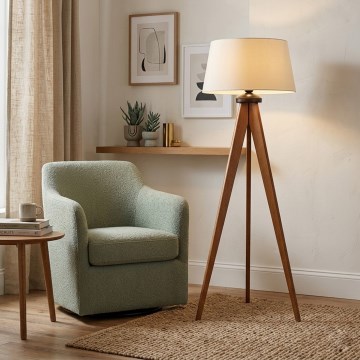 Golvlampa AIDA 1xE27/15W/230V ek/krämvit