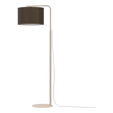 Golvlampa ARDEN 1xE27/15W/230V beige/brun