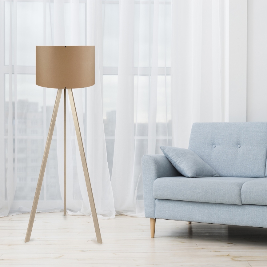 Golvlampa AYD 1xE27/40W/230V brun/beige