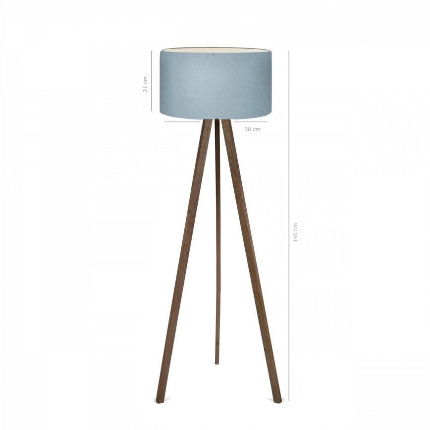 Golvlampa AYD 1xE27/40W/230V brun/blå