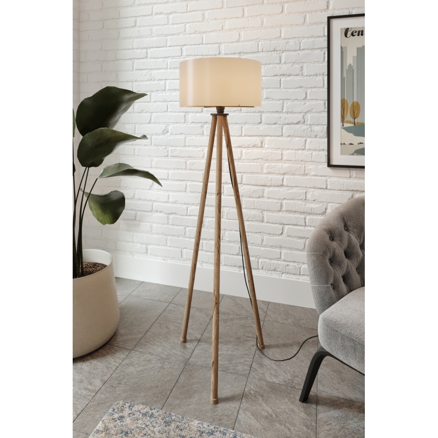 Golvlampa AYD 1xE27/40W/230V brun/grå