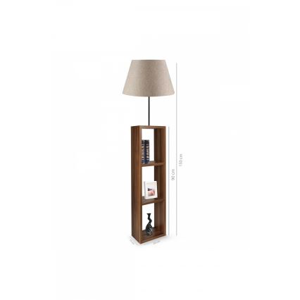 Golvlampa AYD 1xE27/40W/230V brun/grå