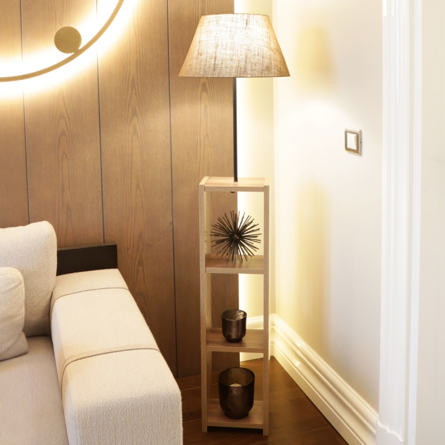 Golvlampa AYD 1xE27/40W/230V brun