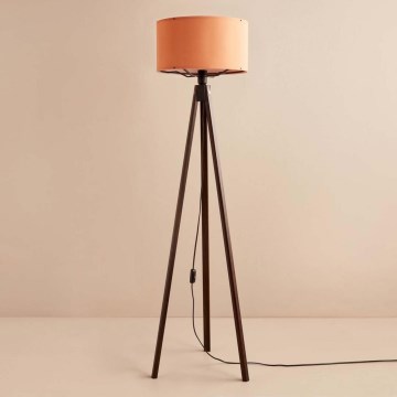 Golvlampa AYD 1xE27/40W/230V brun/orange