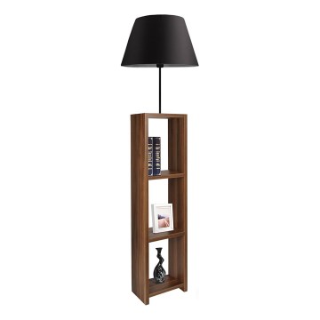 Golvlampa AYD 1xE27/40W/230V brun/svart