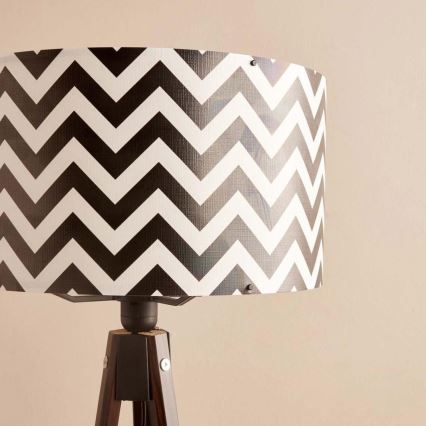 Golvlampa AYD 1xE27/40W/230V brun/svart/vit