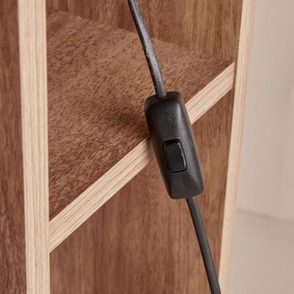 Golvlampa AYD 1xE27/40W/230V brun/vit