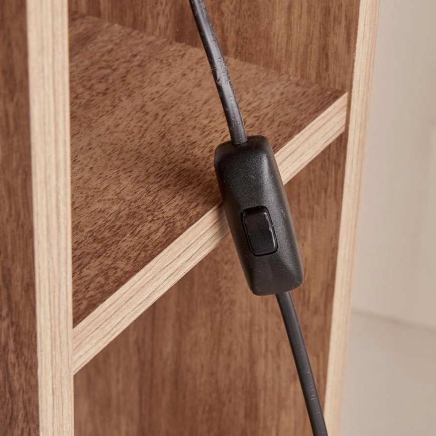 Golvlampa AYD 1xE27/40W/230V brun/vit