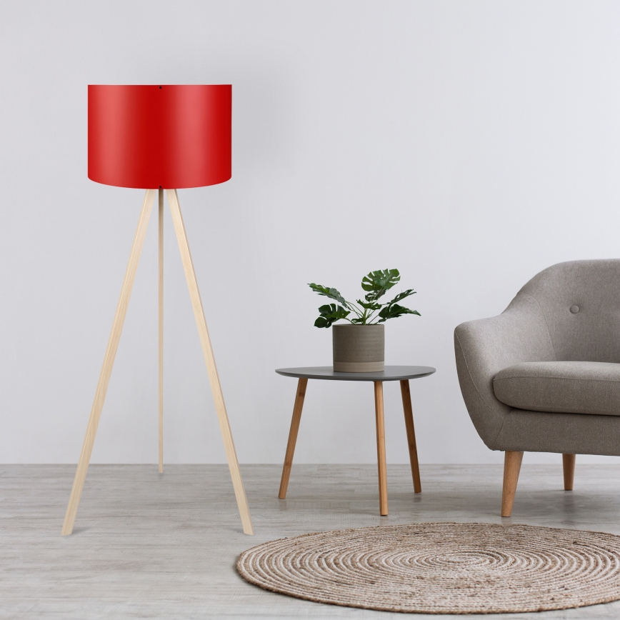 Golvlampa AYD 1xE27/40W/230V röd/beige