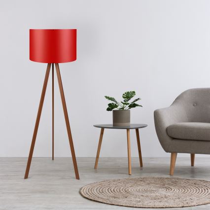 Golvlampa AYD 1xE27/40W/230V röd/brun