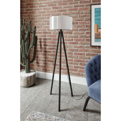 Golvlampa AYD 1xE27/40W/230V svart/vit