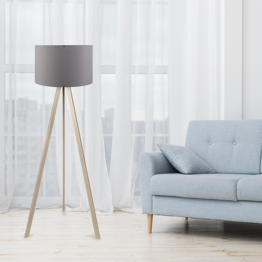 Golvlampa  AYD 1xE27/60W/230V grå/beige