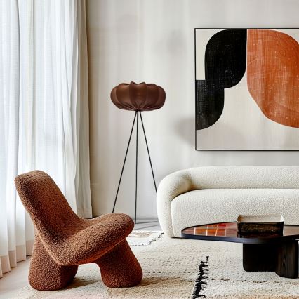 Golvlampa CAFEE 1xE27/40W/230V brun/svart