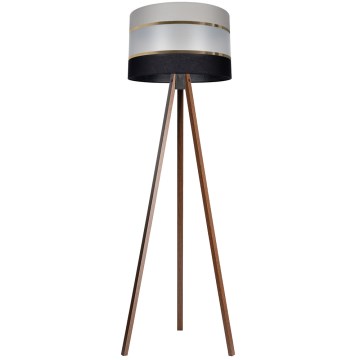 Golvlampa CORAL 1xE27/60W/230V brun/svart/grå/guld