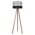 Golvlampa CORAL 1xE27/60W/230V brun/svart/grå/matt krom