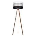 Golvlampa CORAL 1xE27/60W/230V brun/svart/vit/guld