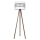 Golvlampa CORAL 1xE27/60W/230V brun/vit/guld