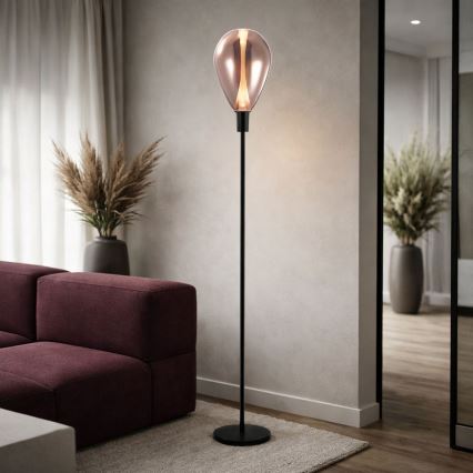Golvlampa DENSO 1xG9/5W/230V koppar/svart