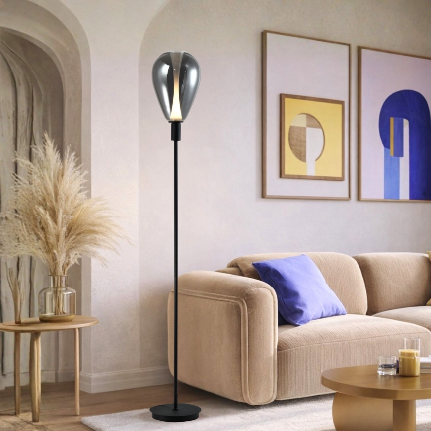 Golvlampa DENSO 1xG9/5W/230V svart krom