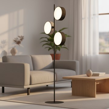 Golvlampa DRUMZ 3xE14/10W/230V svart/grå