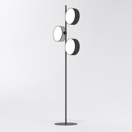 Golvlampa DRUMZ 3xE14/10W/230V svart/grå