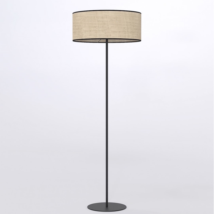 Golvlampa ECO 1xE27/15W/230V beige/rattan