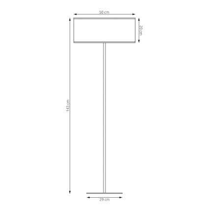 Golvlampa ECO 1xE27/15W/230V beige/rattan