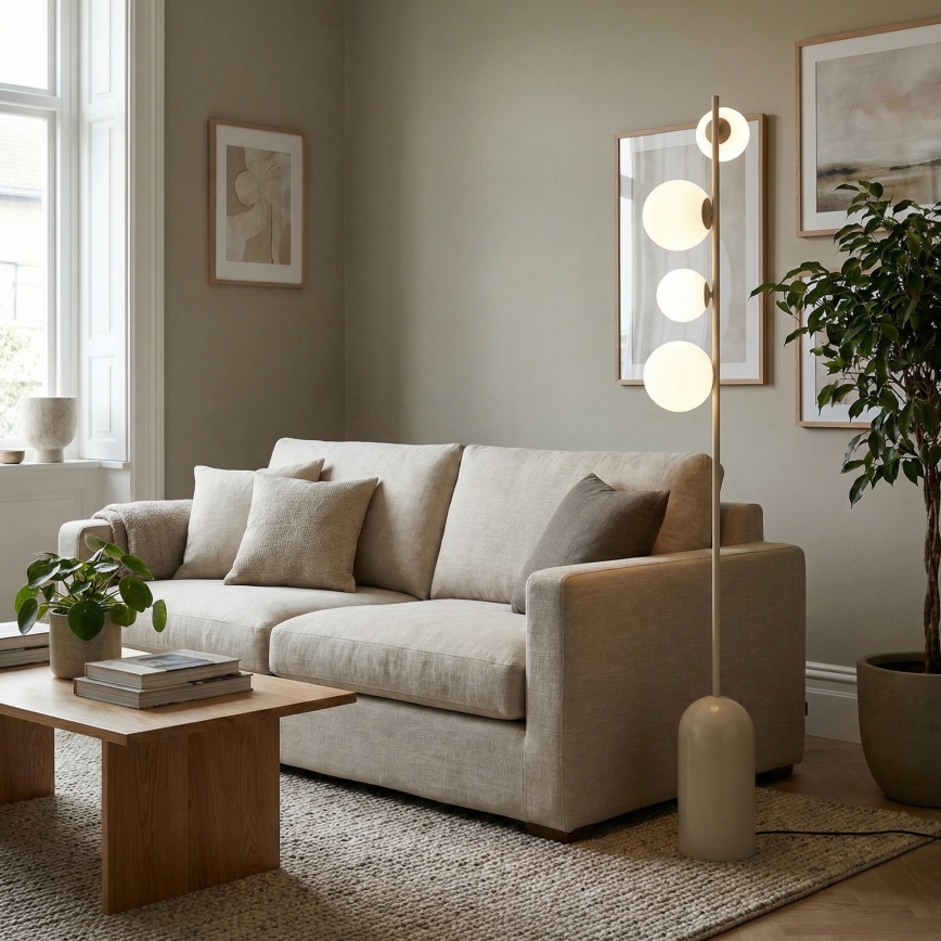Golvlampa ETNO 4xG9/8W/230V beige