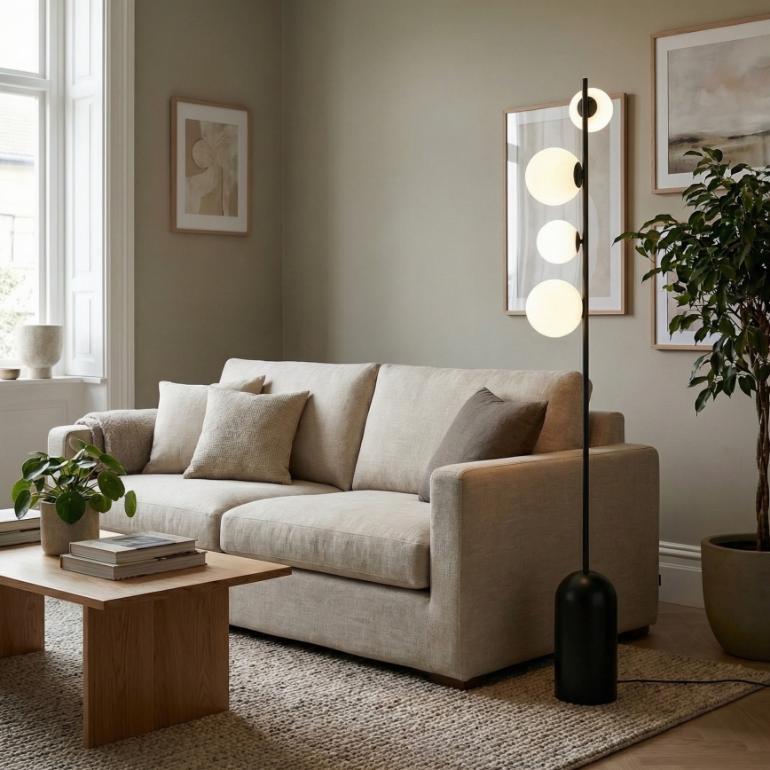 Golvlampa ETNO 4xG9/8W/230V svart
