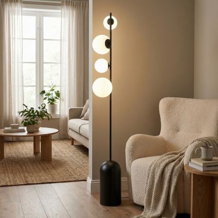 Golvlampa ETNO 4xG9/8W/230V svart