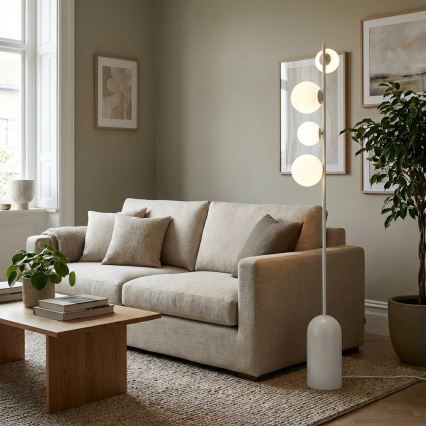 Golvlampa ETNO 4xG9/8W/230V vit