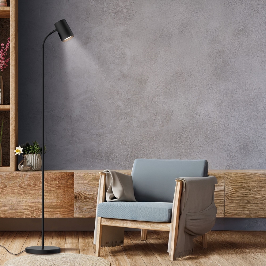 Golvlampa FELIX 1xGU10/9W/230V svart