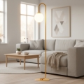 Golvlampa FLOR 1xE14/10W/230V orange