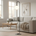 Golvlampa FLOR 1xE14/10W/230V svart