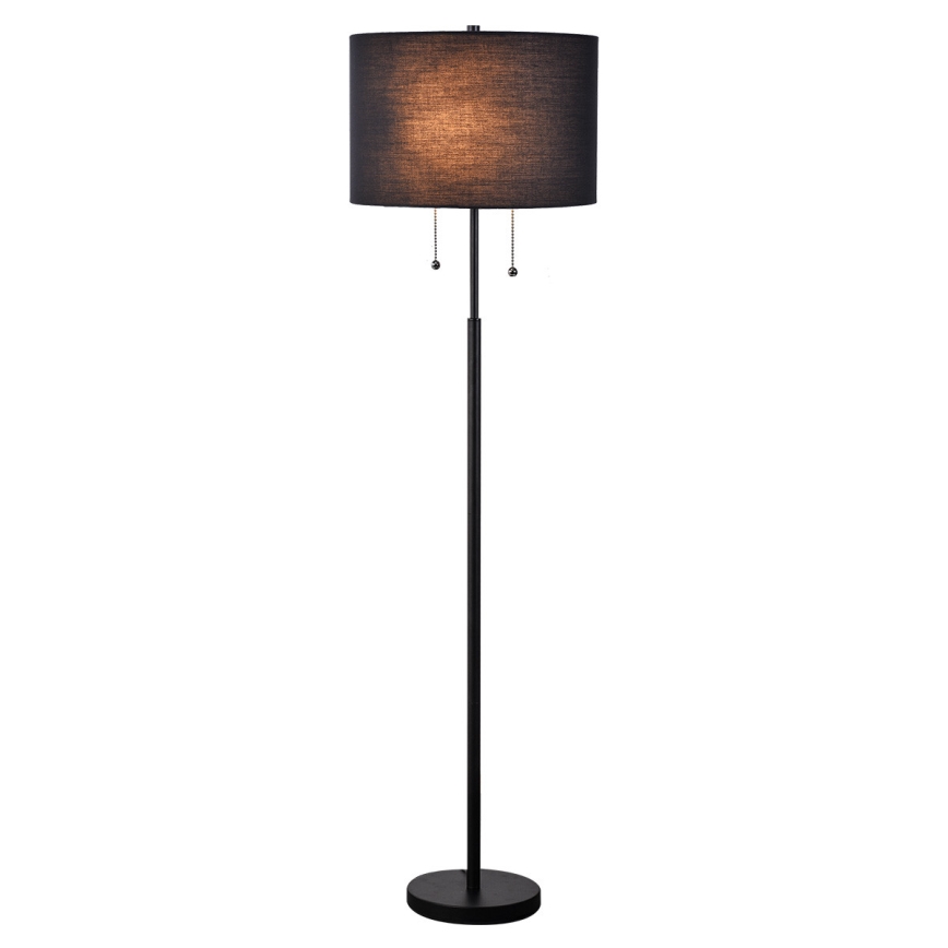 Golvlampa FOGO 2xE27/15W/230V svart