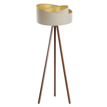 Golvlampa GALAXY 1xE27/60W/230V beige/wenge