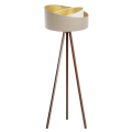 Golvlampa GALAXY 1xE27/60W/230V beige/wenge