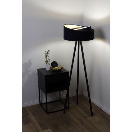 Golvlampa GALAXY 1xE27/60W/230V svart/wenge