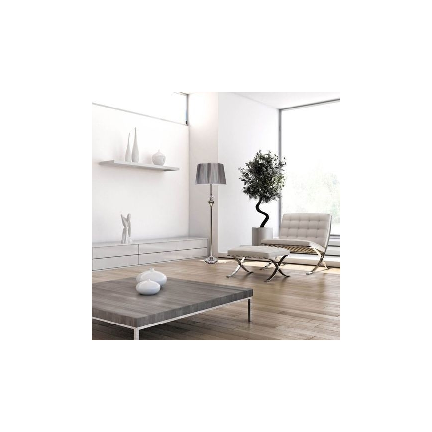 Golvlampa GILLENIA 1xE27/60W/230V silver