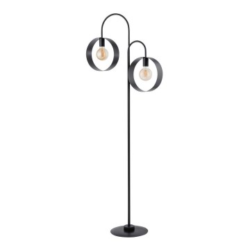Golvlampa  HAPPY 2xE27/60W/230V svart 