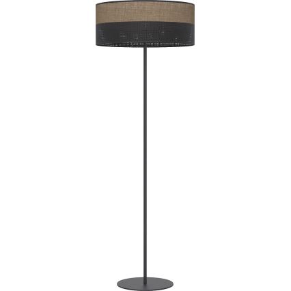 Golvlampa KARBON 1xE27/15W/230V svart/brun