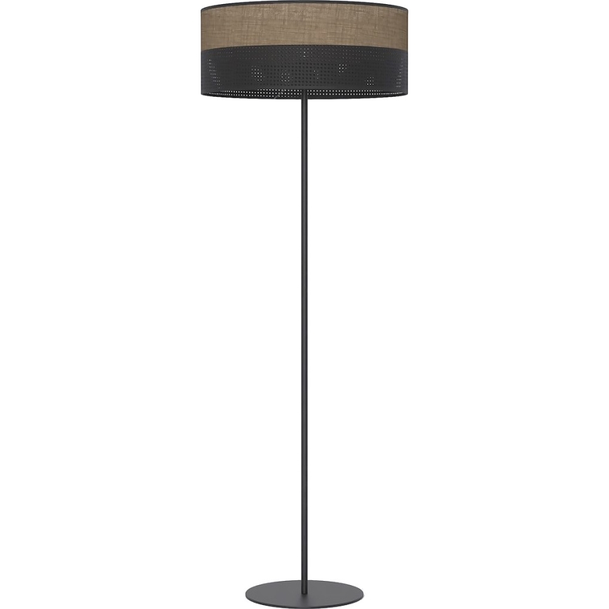 Golvlampa KARBON 1xE27/15W/230V svart/brun